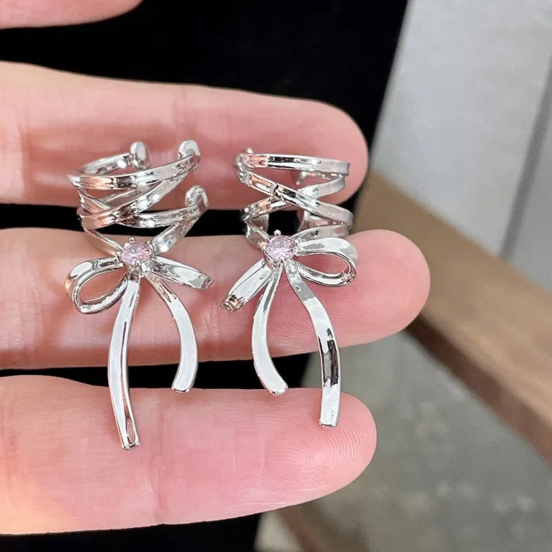 Ribbon Knot Earring Clip