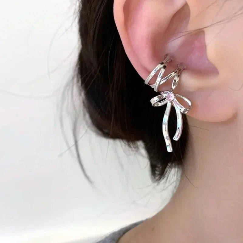 Ribbon Knot Earring Clip