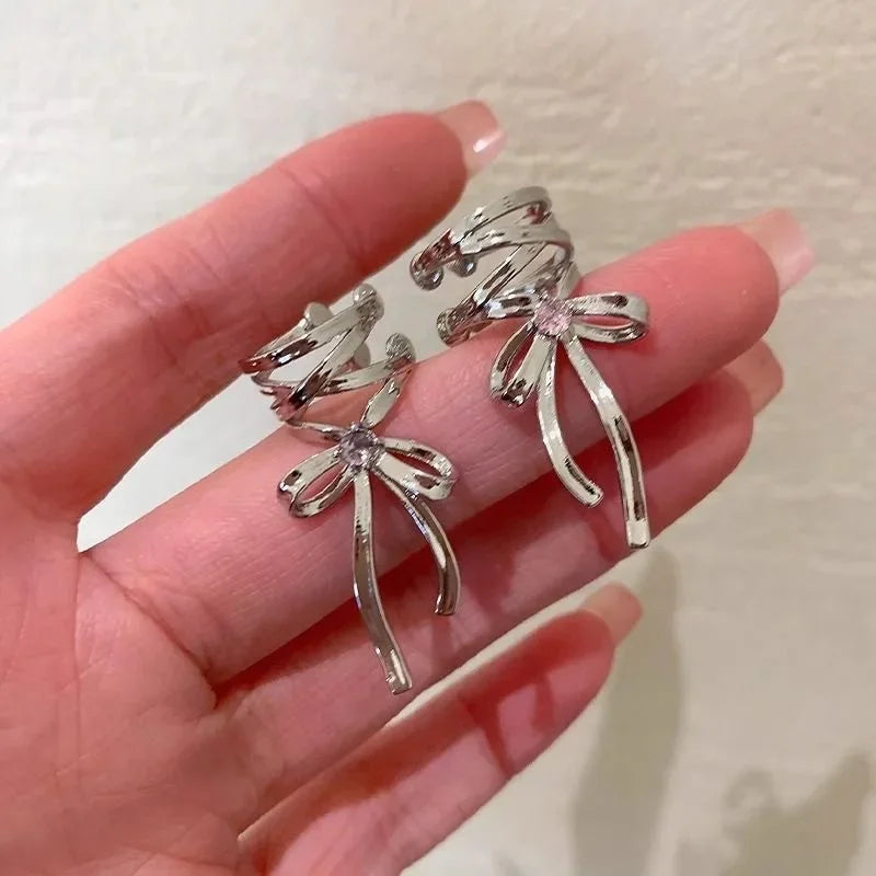 Ribbon Knot Earring Clip