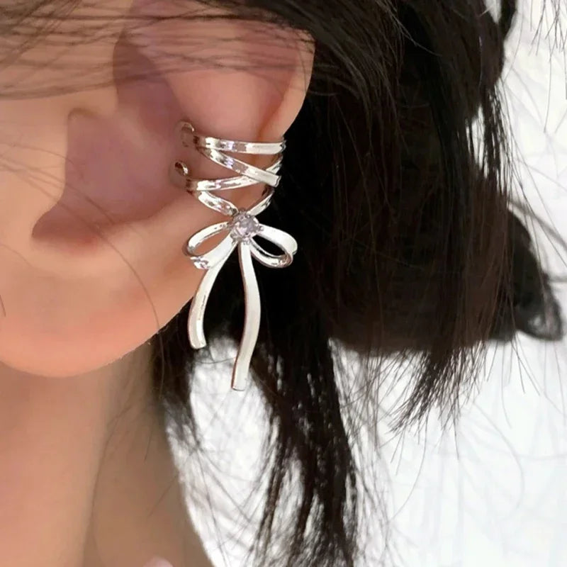 Ribbon Knot Earring Clip