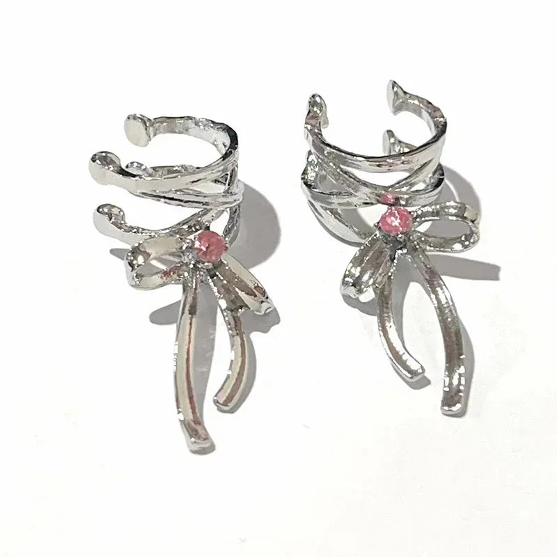Ribbon Knot Earring Clip