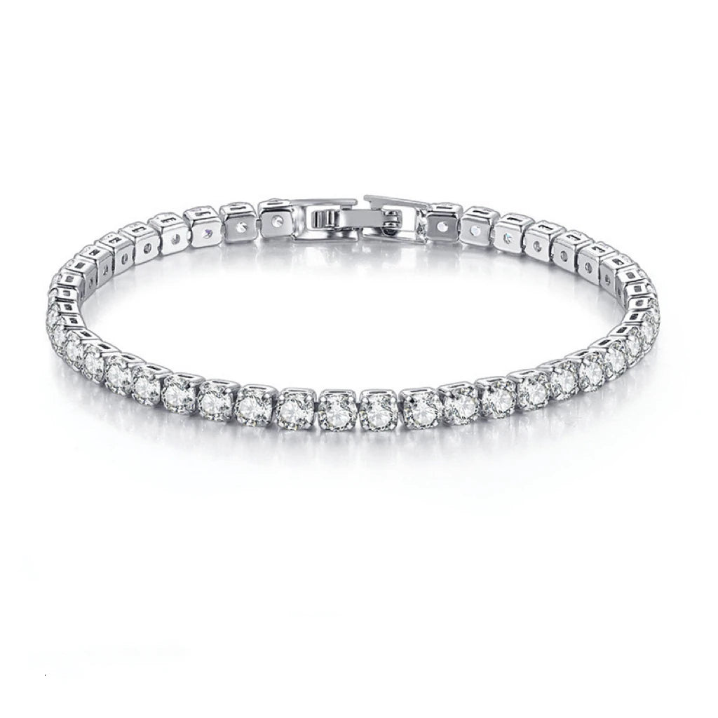 tennis bracelet silver