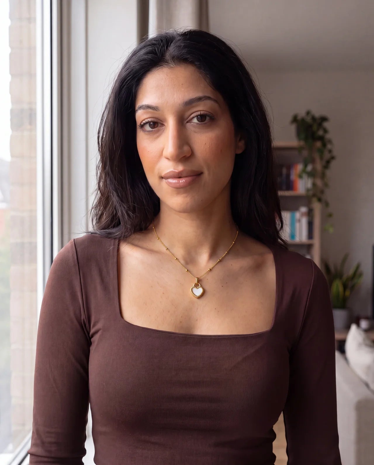 2sTone Heart Necklace