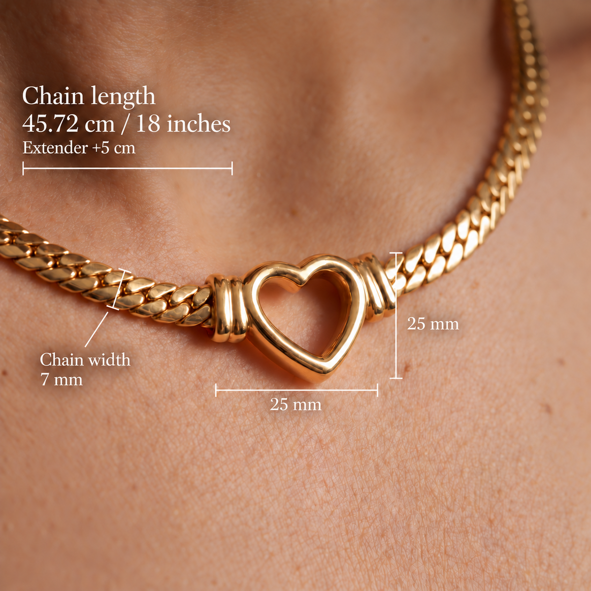 Open Heart Necklace