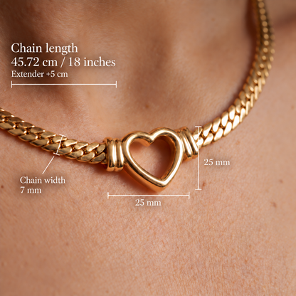 Open Heart Necklace